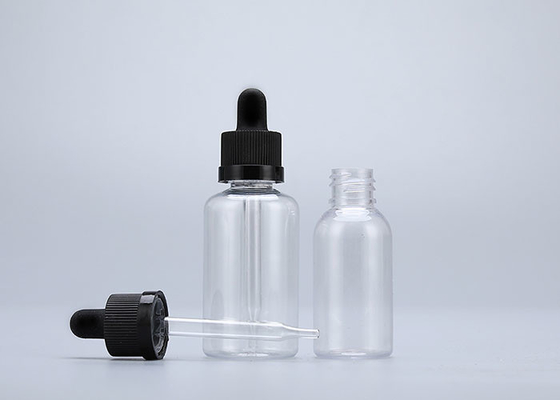 Bouteilles en plastique de compte-gouttes d'ANIMAL FAMILIER du liquide 100% d'E avec les chapeaux sans danger pour les enfants