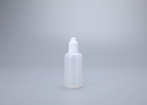 bouteille en plastique de bouteille de 30ml 50ml E de PE inaltérable liquide de chapeau