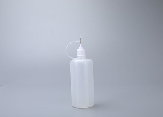 lavage 50ml en plastique comprimable vers le haut de la bouteille liquide réutilisable avec le compte-gouttes en acier d'aiguille
