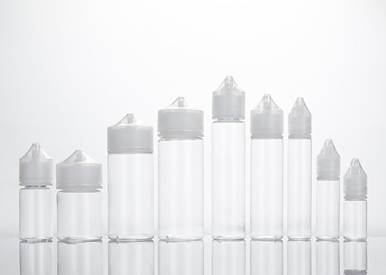 Bouteille de jus E de 30 ml, plastique pour animaux de compagnie, compte-gouttes à capuche plate V3 à l' épreuve des fuites