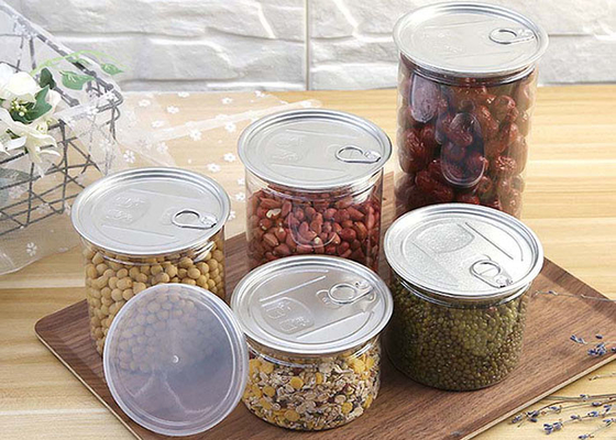 Bouteilles en plastique de 30 ml de 65 mm de diamètre avec couvercle