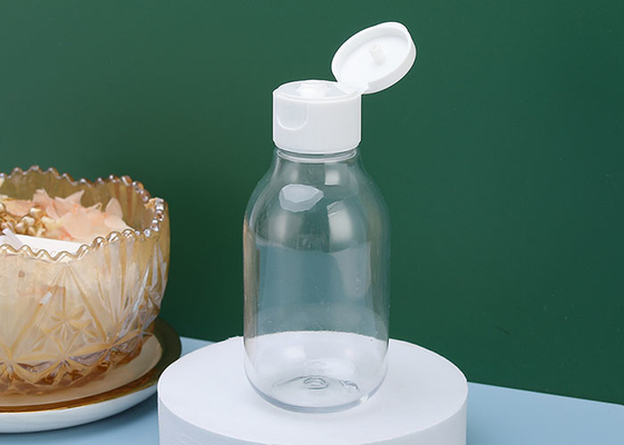 bouteille 100ml en plastique transparente vide avec Flip Top Cap