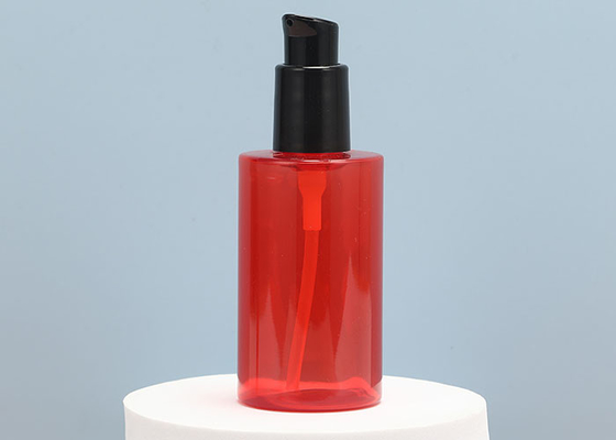 bouteilles en plastique vides rouges de pompe de 60ml 150ml pour les shampooings de distribution de lotions