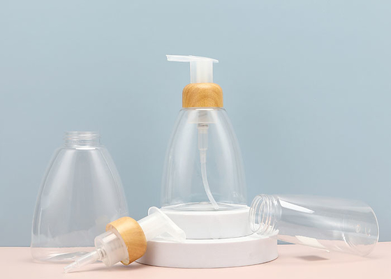 Bouteille de pompe en mousse à col en plastique à surface mate