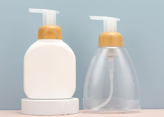 Surface Hand Labeling Foam Dispensing Bottle Compatible with Skincare Products Offering Foam Delivery and Ergonomic Design