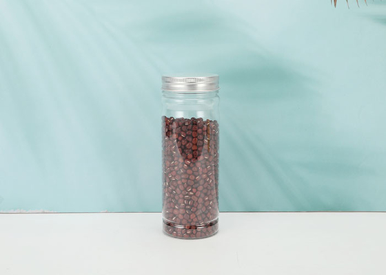 Bouteilles en plastique transparentes avec couvercle