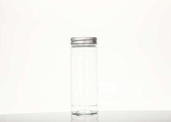 Bouche large autour du couvercle à bouchon vissable en plastique 295ML 380ML de JarsWith d'animal familier en plastique