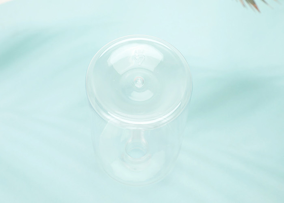 La pompe 500ml vide d'ANIMAL FAMILIER cosmétique met cylindrique en bouteille 16oz brillant en plastique