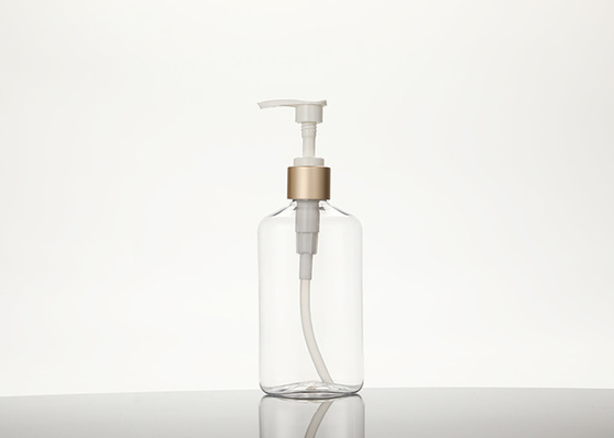Bouteilles vides claires de shampooing de la pompe 350ml pour le plastique d'ANIMAL FAMILIER de lavage de main