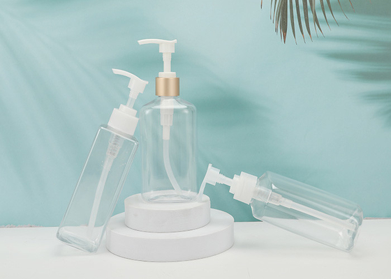 Bouteilles vides claires de shampooing de la pompe 350ml pour le plastique d'ANIMAL FAMILIER de lavage de main