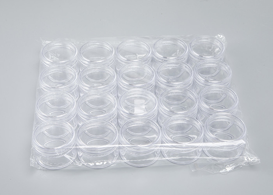 50g 100g 250g 500g Pot de maquillage vide rechargeable Contenant en plastique d' échantillon Cosmétiques Boîte à crème Jar