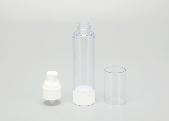 forlotion rechargeable de bouteille en plastique blanche de pompe de 15ml 30ml 50ml