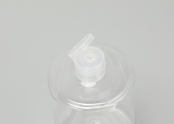 bouteille en plastique de l'épaule 16oz plate transparente pour l'aseptisant de main de gel de douche