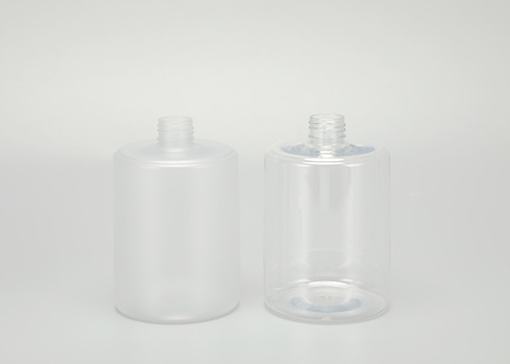 bouteille en plastique de l'épaule 16oz plate transparente pour l'aseptisant de main de gel de douche