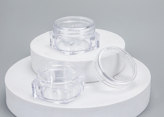 Récipients en plastique transparents vides de place avec des couvercles 3/5/10g
