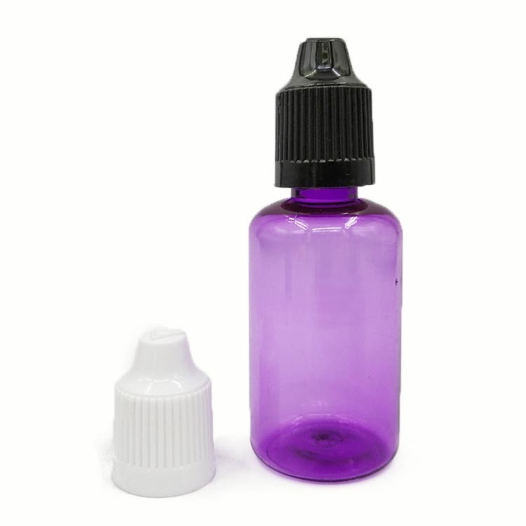Bouteilles à goutte-à-goutte en plastique de 30 ml Bouteilles à goutte-à-goutte à liquide pour yeux compressables avec bouchon anti-fuite en plastique