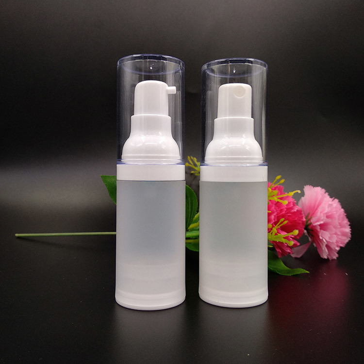 Récipients cosmétiques en plastique ronds de 30 ml distributeurs de liquides synthétiques à fermeture à volet
