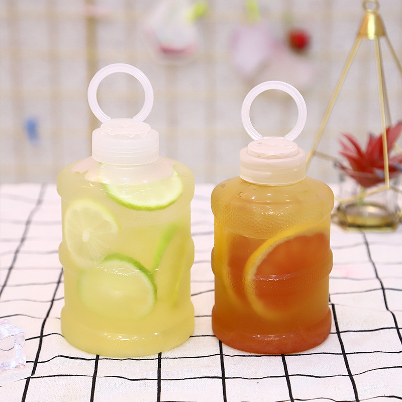 Bouteilles modernes de thé au lait clair avec vis sur le couvercle 0,5 kg capacité poignée Tailles différentes