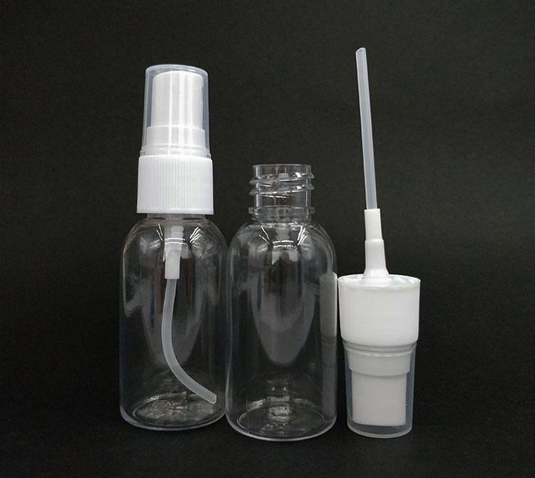 30 ml 50 ml 60 ml 80 ml 100 ml 120 ml 150 ml 200 ml 250 ml 300 ml 360 ml Bouteille de pulvérisation de brouillard en plastique en PET ronde