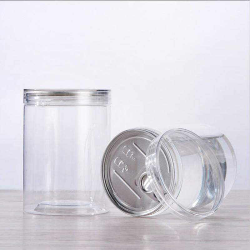 Ensemble de pots cosmétiques en plastique élégant Impression personnalisée de différentes tailles pour les produits de beauté