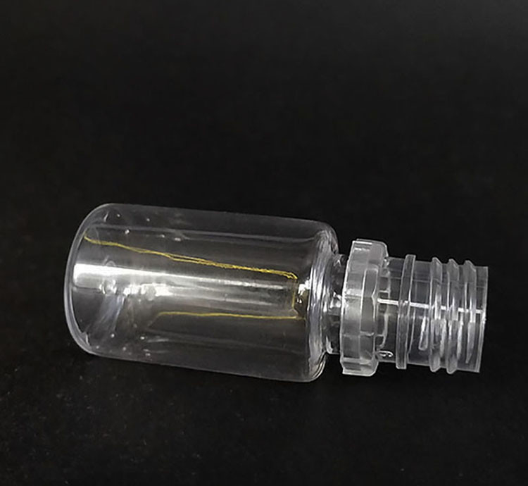 Bouteilles de liquide rondes E à l'épreuve des enfants avec imprimante personnalisée Emballage à capuche transparente à vis de différentes capacités