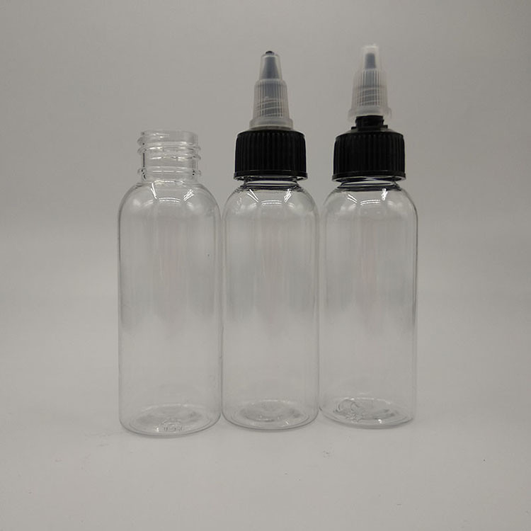 50 ml de panneau d'étiquette personnalisé Prise de colle Bouteille de pointe d' aiguille avec fermeture à vis et produits au détail