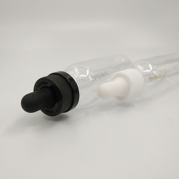 Bouteilles gouttelettes en verre plastique Capacité 10ml 15ml 20ml 30ml 40ml 50ml 60ml 70ml 100ml 120ml Impression 5000 pièces
