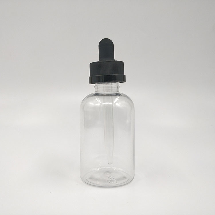 Bouteilles à goutte-à-goutte en verre transparent noir avec capuchon à vis pour liquide de différentes Ml 10-120
