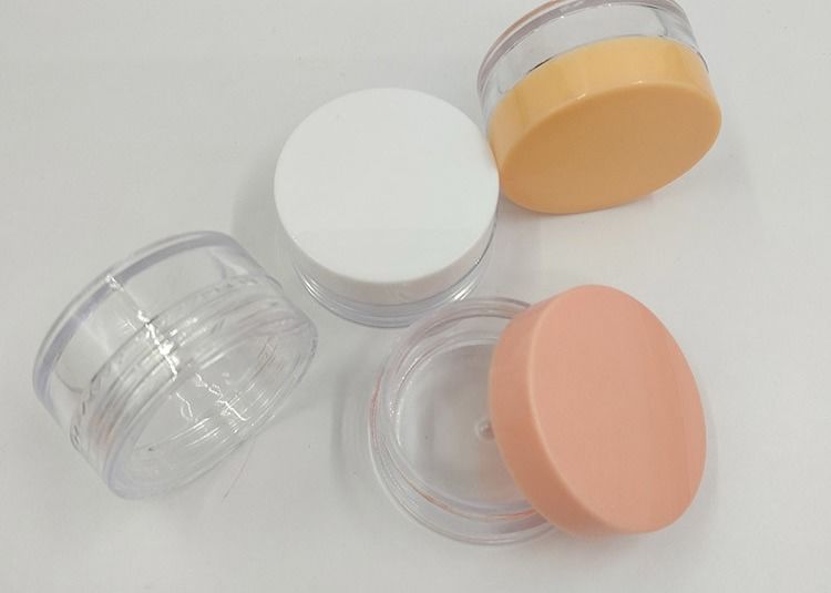 Pot à cosmétiques en plastique durable de différentes tailles : 10 ml, 15 ml, 30 ml, 60 ml, 80 ml, 100 ml, 120 ml, 150 ml