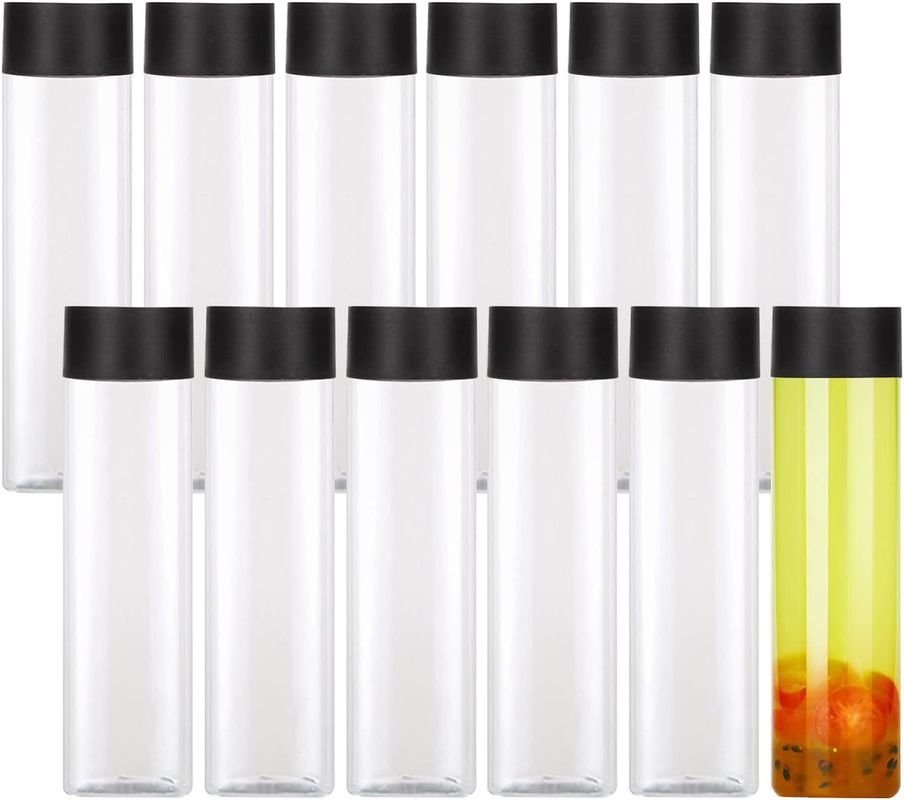 Bouteilles de thé au lait de grande capacité claires avec couvercle à vis 120 ml 250 ml 350 ml 500 ml 1000 ml