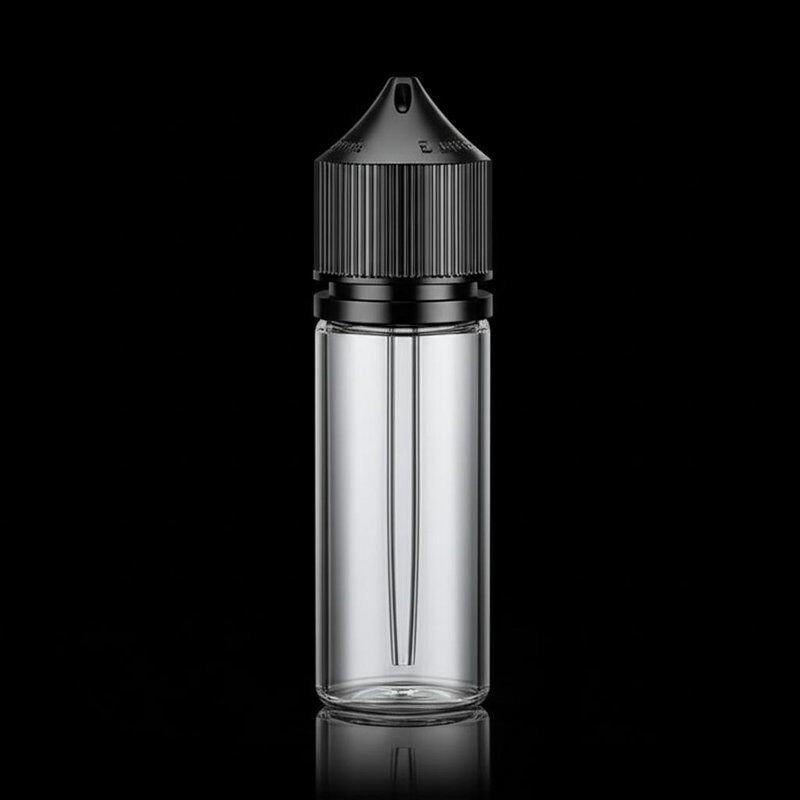 Bouteille d'e-liquide avec logo personnalisé, dotée d'un traitement de surface sérigraphié, idéale pour l'emballage d'e-liquides et le stockage de liquides de vapotage