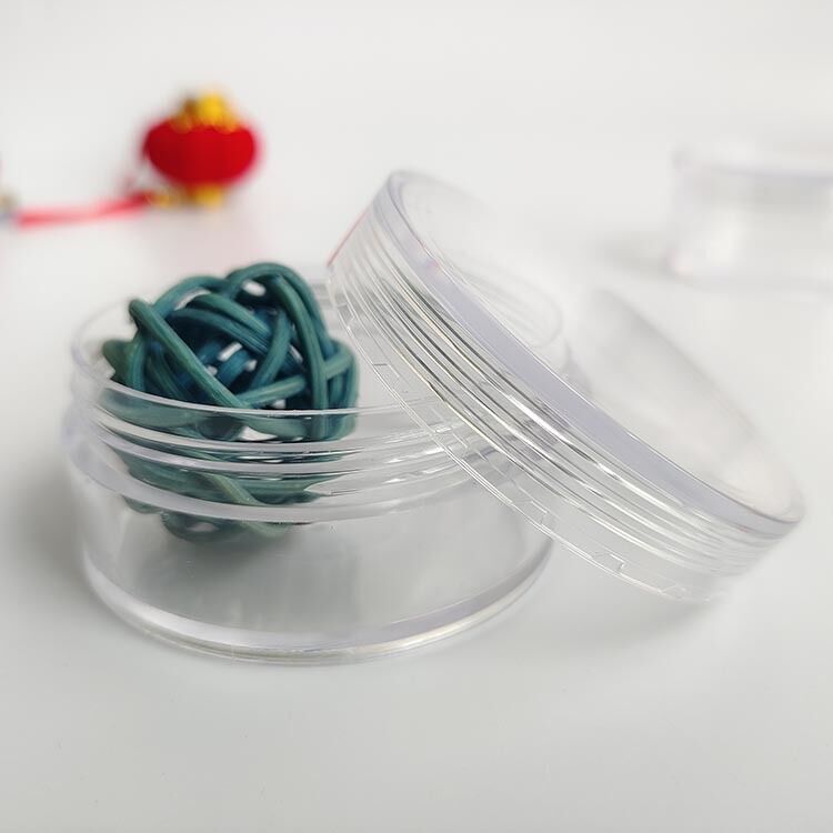Récipients en plastique, pots de 100 mm de diamètre, transparents et hermétiques, conçus pour une conservation sûre des produits