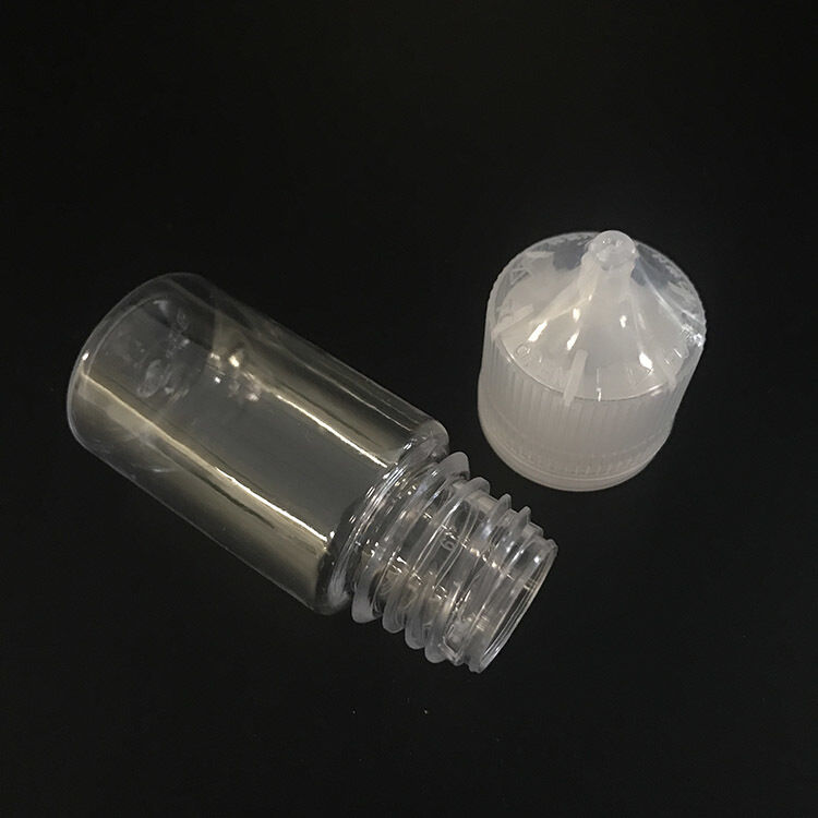 Choix de bouteilles de e-liquide de type E à col inviolable de 10 ml, 15 ml, 30 ml, 40 ml, 60 ml, 80 ml et 100 ml pour l'emballage et le scellage de e-liquide