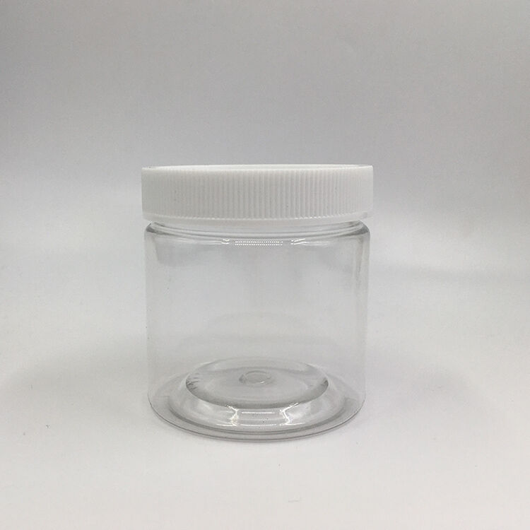 8 oz Bouteilles de stockage en plastique personnalisées Contenants transparents durables Conçus pour les échantillons pharmaceutiques