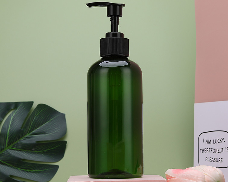 Vente à chaud PET clair vide 500 ml gel de douche bouteille en plastique soins capillaires blancs champignon plat carré lotion pompe bouteille en plastique