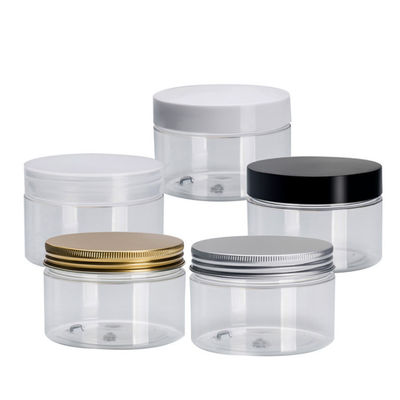 Vente à chaud Jars en plastique transparentes gelées Jars pour animaux de compagnie avec couvercle Jars en plastique hermétiques avec prix d'usine