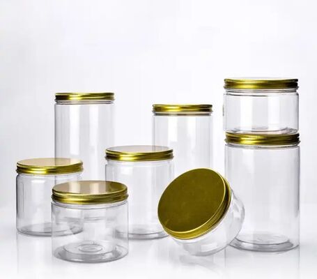 Bocaux en plastique personnalisables avec scellage en aluminium, idéaux pour le stockage de produits chimiques, cosmétiques et alimentaires