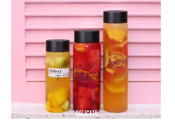 ODM OBM d'OEM de Juice Milk Tea Bottles de rond de 500ml 550ml 600ml