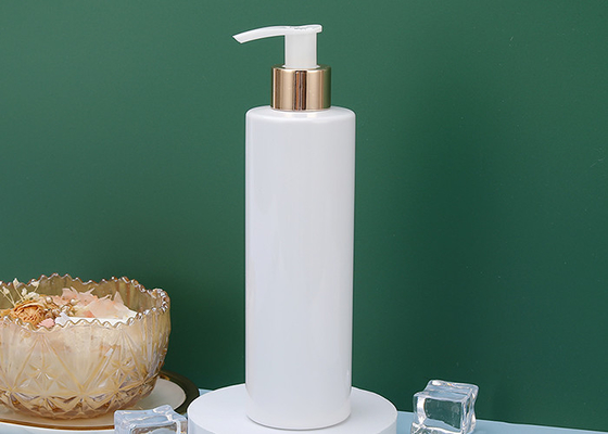 Bouteille liquide blanche 10oz/300ml de pompe de distributeur de PETG 250ml