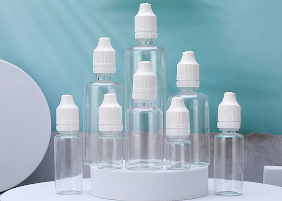 bouteilles vides en plastique liquides de goutte pour les yeux de 30ml 40ml 50ml E avec les chapeaux sans danger pour les enfants